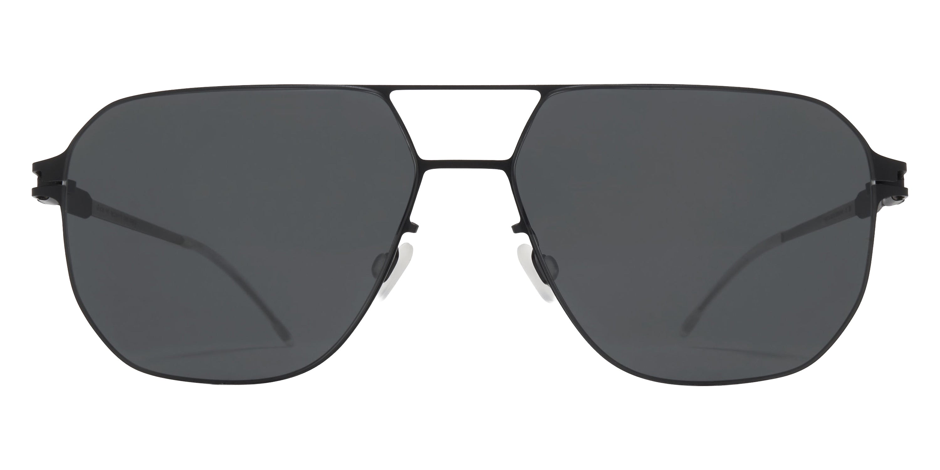 Mykita® PIO Sunglasses MYK PIO Black/Silver/Darkgrey Solid CAT3 56 - Black/Silver/Darkgrey Solid (CAT3)