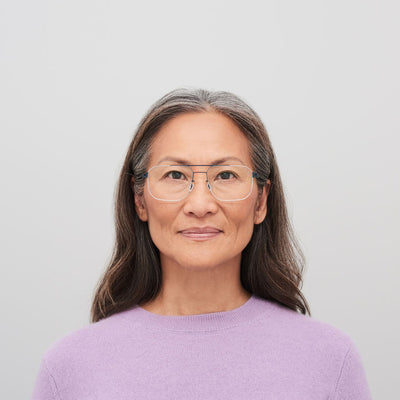 Mykita® REMBERT Eyeglasses - Silver/Indigo / Clear