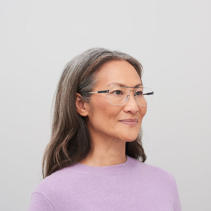 Mykita® REMBERT Eyeglasses - Silver/Indigo / Clear