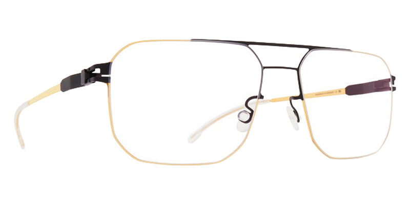 Mykita® REMBERT Eyeglasses - Black/Glossy Gold / Clear