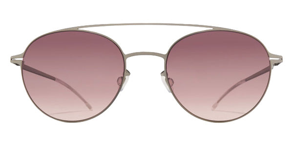 Mykita® REVA MYK REVA 10091679 - Pow2-Silver/Cedar Brown Gradient Sunglasses