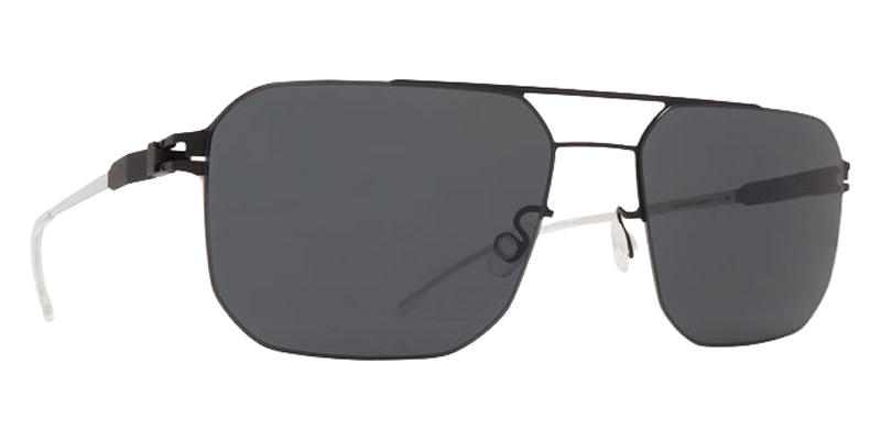 Mykita® RHYS Sunglasses - Black/Silver / Darkgrey Solid