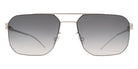 Mykita® RHYS Sunglasses - Cashmere Silver/Shiny Silver / Grey Gradient