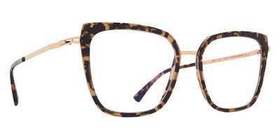 Mykita® SANNA MYK SANNA 10016417 - A38 Champagne Gold/Antigua/Clear Eyeglasses