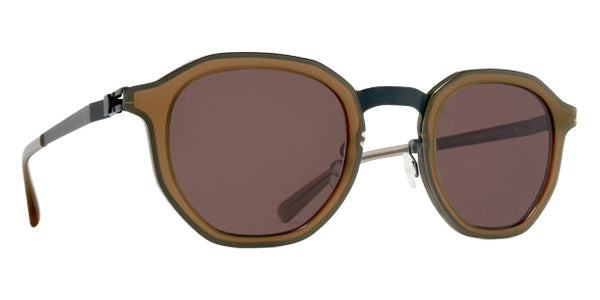 Mykita® SAWYER MYK SAWYER 10089724 - A100-Storm Grey/Taupe/Brown Solid Sunglasses