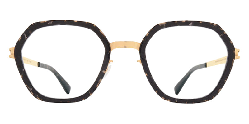 Mykita® SOLENE MYK SOLENE 10089074 - A101-Glossy Gold/Black Havana Eyeglasses