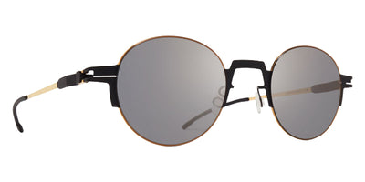 Mykita® STUDIO15.2 Sunglasses - Black/Glossy Gold / Light Gold Flash