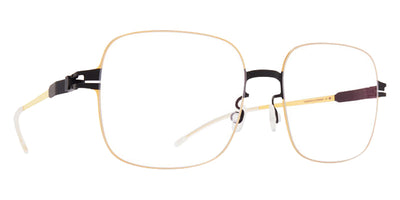 Mykita® TELMA Eyeglasses - Black/Glossy Gold / Clear
