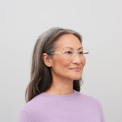 Mykita® TELMA Eyeglasses - Cashmere Silver/Shiny Silver / Clear
