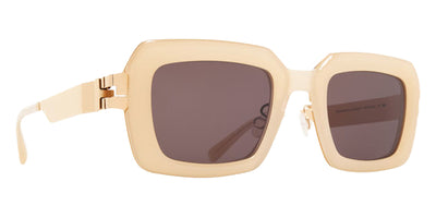 Mykita® UNA MYK UNA 10085913 - A87-Champagne Gold/Blonde/Brown Solid Sunglasses