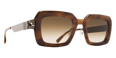 Mykita® UNA MYK UNA 10088251 - A96-Shiny Graphite/Galapagos/Rawbrown Gradient Sunglasses