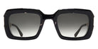 Mykita® UNA MYK UNA 10088252 - A97-Champagne Gold/Black Havan/Raw Black Gradient Sunglasses