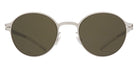 Mykita® WIM Sunglasses - Shiny Silver / Rawgreen Solid