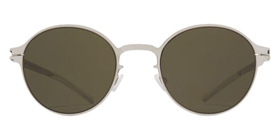 Mykita® WIM Sunglasses - Shiny Silver / Rawgreen Solid