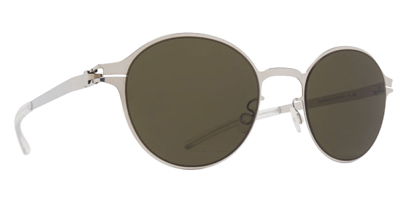 Mykita® WIM Sunglasses - Shiny Silver / Rawgreen Solid