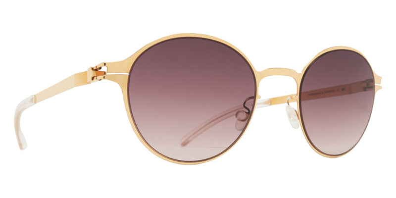 Mykita® WIM Sunglasses - Glossy Gold / Cedar Brown Gradient