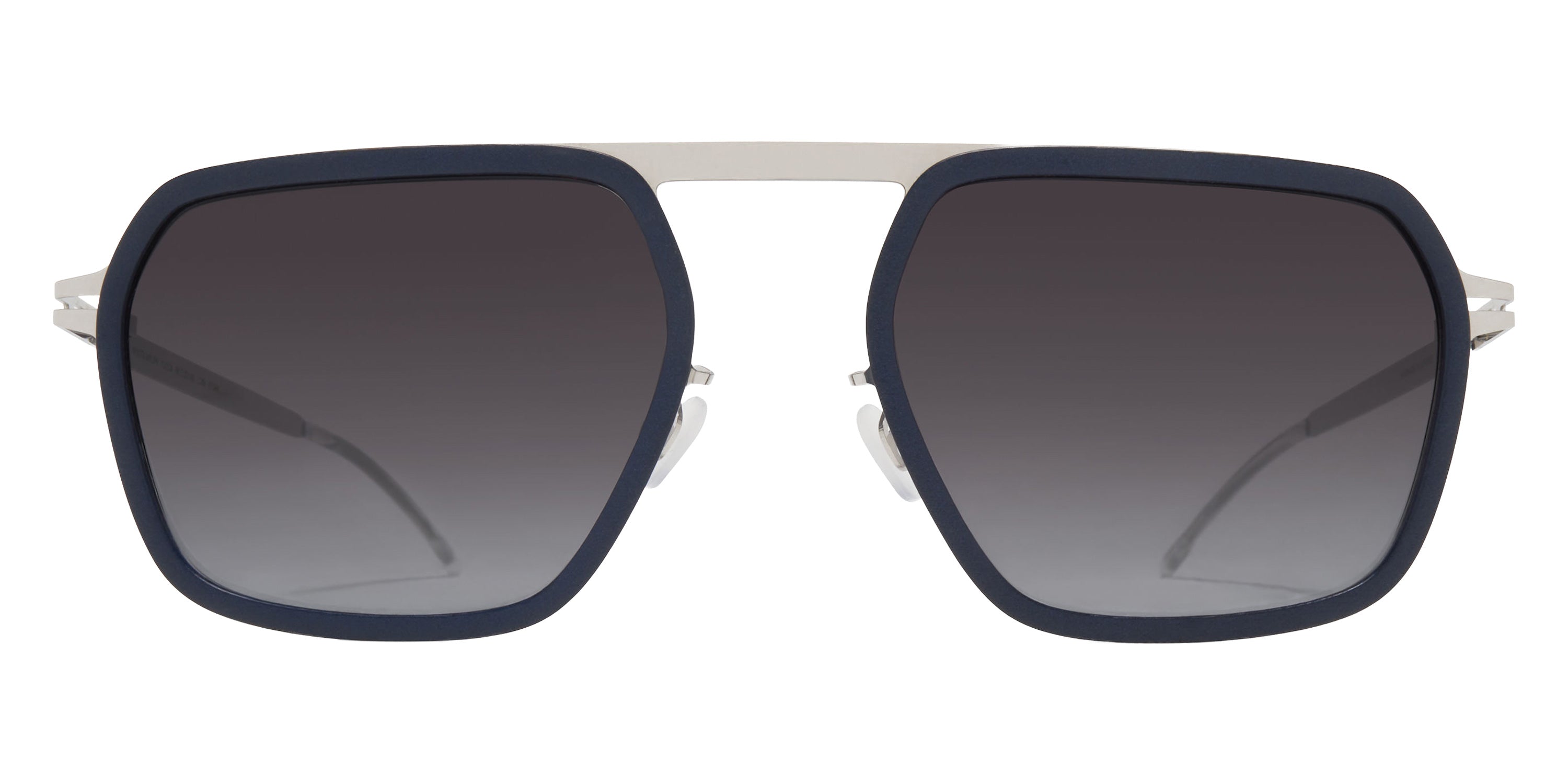 Mykita® YUCCA Sunglasses MYK YUCCA MH75 Indigo/Shiny Silver/Dusk Gradient CAT3 56 - MH75 Indigo/Shiny Silver/Dusk Gradient (CAT3)