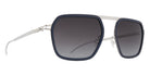 Mykita® YUCCA Sunglasses MYK YUCCA MH75 Indigo/Shiny Silver/Dusk Gradient CAT3 56 - MH75 Indigo/Shiny Silver/Dusk Gradient (CAT3)