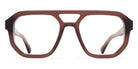 Mykita® AMARE MYK AMARE C199-Chilled Raw Maroon/Shiny Silver 53 - C199-Chilled Raw Maroon/Shiny Silver Eyeglasses
