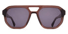 Mykita® AMARE MYK AMARE C204-Maroon/Shiny Silver/Coolgrey Solid 53 - C204-Maroon/Shiny Silver/Coolgrey Solid Sunglasses
