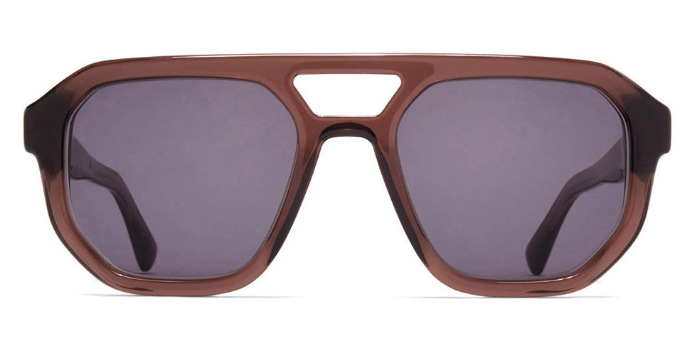 Mykita® AMARE MYK AMARE C204-Maroon/Shiny Silver/Coolgrey Solid 53 - C204-Maroon/Shiny Silver/Coolgrey Solid Sunglasses
