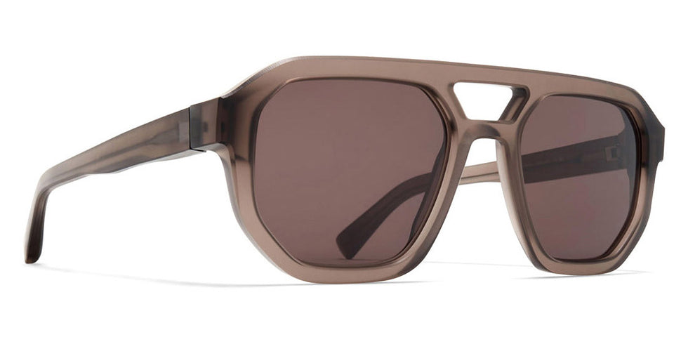 Mykita® AMARE MYK AMARE Chilled Raw Clear Ash/Silver/Brown Solid 53 - Chilled Raw Clear Ash/Silver/Brown Solid Sunglasses
