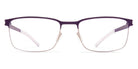 Mykita® GERHARD MYK GERHARD Silver/Deep Purple 52 - Silver/Deep Purple Eyeglasses