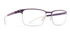 Mykita® GERHARD MYK GERHARD Silver/Deep Purple 52 - Silver/Deep Purple Eyeglasses
