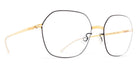 Mykita® ISE MYK ISE Gold/Jet Black 50 - Gold/Jet Black Eyeglasses
