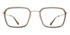 Mykita® LAURI MYK LAURI A74 Shiny Silver/Clear Ash 41 - A74 Shiny Silver/Clear Ash Eyeglasses
