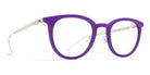 Mykita® SINDAL  MYK SINDAL MH71 True Purple/Shiny Silver 47 - MH71 True Purple/Shiny Silver Eyeglasses