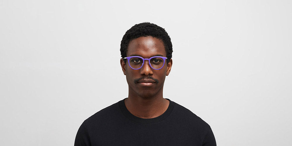 Mykita® SINDAL  MYK SINDAL MH71 True Purple/Shiny Silver 47 - MH71 True Purple/Shiny Silver Eyeglasses