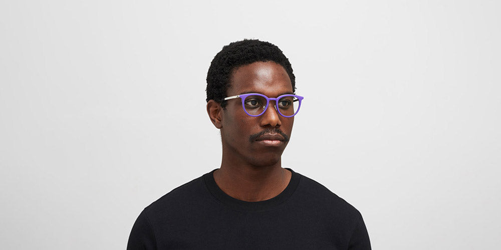 Mykita® SINDAL  MYK SINDAL MH71 True Purple/Shiny Silver 47 - MH71 True Purple/Shiny Silver Eyeglasses