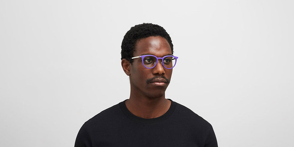 Mykita® SINDAL  MYK SINDAL MH71 True Purple/Shiny Silver 47 - MH71 True Purple/Shiny Silver Eyeglasses