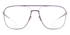 Mykita® STEEN MYK STEEN Silver/Deep Purple 56 - Silver/Deep Purple Orange Eyeglasses