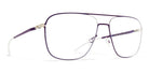 Mykita® STEEN MYK STEEN Silver/Deep Purple 56 - Silver/Deep Purple Orange Eyeglasses