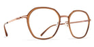 Mykita® SUVI MYK SUVI A40-Shiny Copper/Topaz 51 - A40-Shiny Copper/Topaz Eyeglasses
