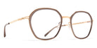 Mykita® SUVI MYK SUVI A83-Champagne Gold/Clear Ash 51 - A83-Champagne Gold/Clear Ash Eyeglasses
