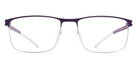 Mykita® XANDER MYK XANDER Silver/Deep Purple 55 - Silver/Deep Purple Eyeglasses