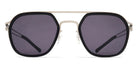 Mykita® LEELAND MYK LEELAND A81-Shiny Silver/Black/Coolgrey Solid 50 - A81-Shiny Silver/Black/Coolgrey Solid Sunglasses