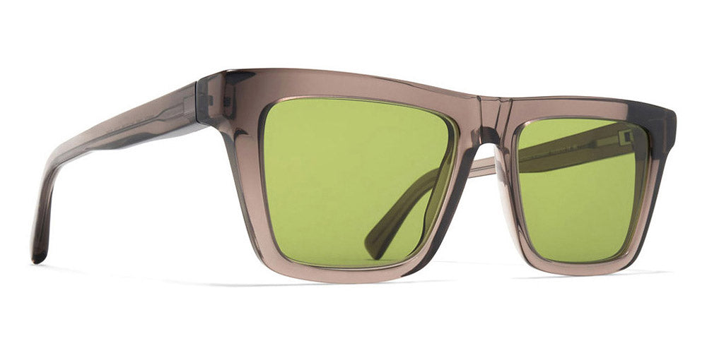 Mykita® LOME MYK LOME C159-Clear Ash/Shiny Silver/Euphosgreen Solid 54 - C159-Clear Ash/Shiny Silver/Euphosgreen Solid Sunglasses