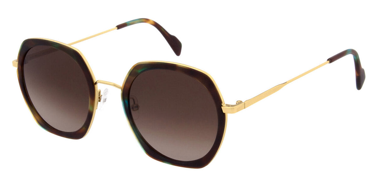 Andy Wolf® Myrtle Sun ANW Myrtle Sun 03 50 - Green/Brown Sunglasses