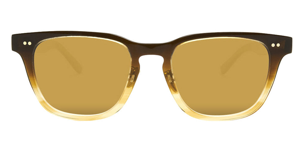 Native Ken® Bank Sun - Light Brown Fade/12k Hinges/Solid Gold Mirrored Sunglasses