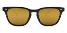 Native Ken® Bank Sun - Shiny Black/12k Hinges/Solid Gold Mirrored Sunglasses