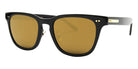 Native Ken® Bank Sun - Shiny Black/12k Hinges/Solid Gold Mirrored Sunglasses
