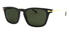 Native Ken® Barrow Sun - Shiny Black/12k Hinges/Vintage G15 Sunglasses
