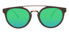 Native Ken® Beekman Sun - Chestnut/Green Mirrored Polarized Sunglasses