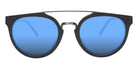 Native Ken® Beekman Sun - Matte Black/Blue Mirrored Polarized Sunglasses