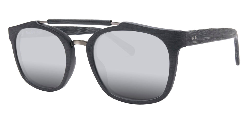 Native Ken® Chambers Sun - Matte Black/Grey/Silver Mirrored Sunglasses
