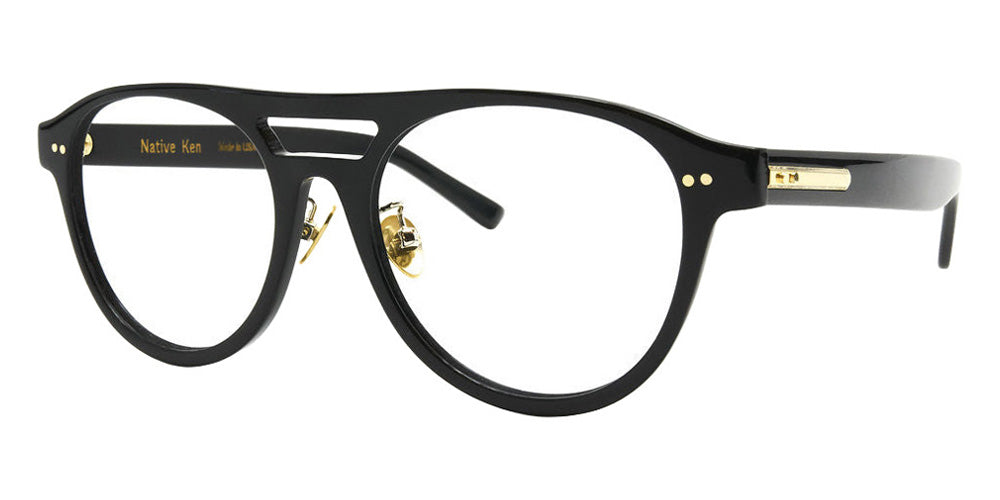 Native Ken® Hudson - Shiny Black/12k Hinges Eyeglasses